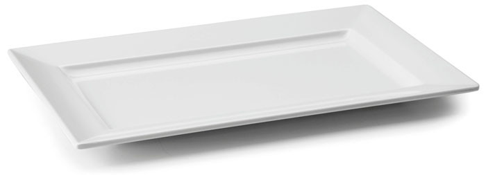 Bandeja rectangular White melamina serie Classic de Lacor