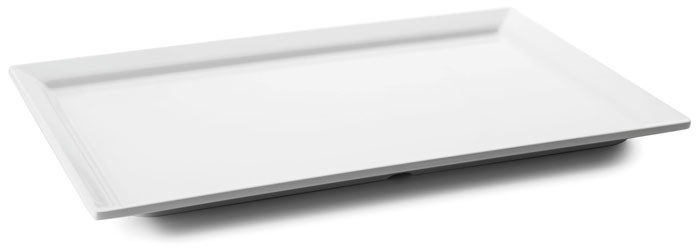 Bandeja rectangular White melamina serie Classic de Lacor
