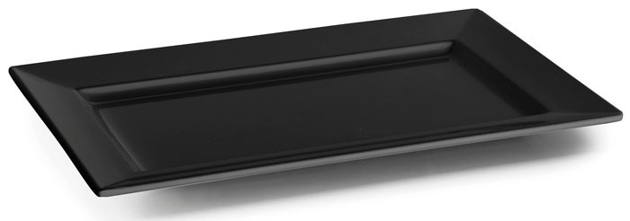 Bandeja rectangular Black melamina serie Classic de Lacor