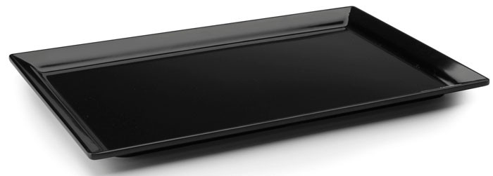 Bandeja rectangular Black melamina serie Classic de Lacor