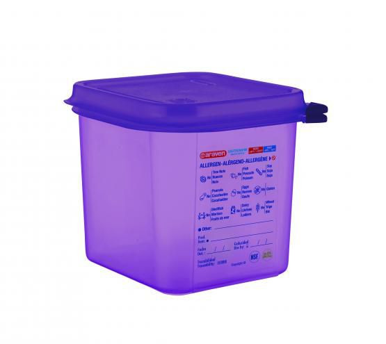 Pack Hermético antialérgeno GN 1/6 2.6L de Araven (6 pzas)