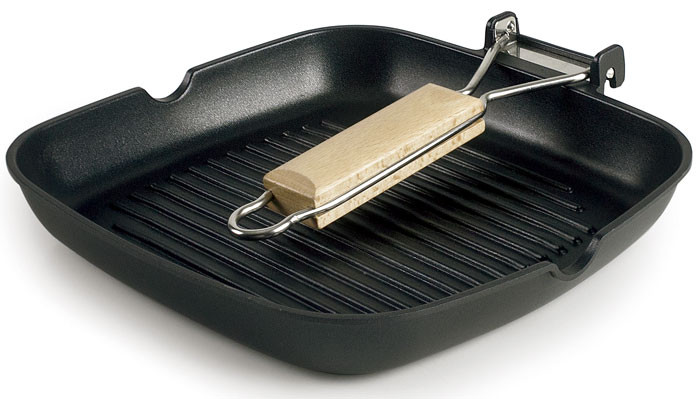 Sartén grill acanalada SUA aluminio de Lacor