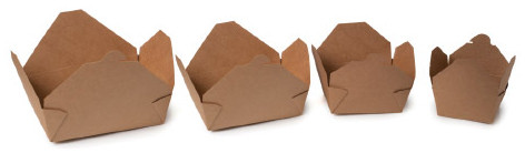 Pack recipiente kraft con PLA de Betik (400 pzas)
