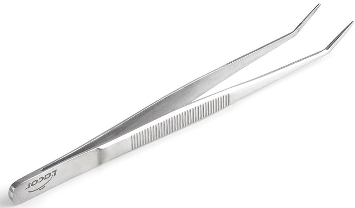 Pinza de precisión acodada de Lacor
