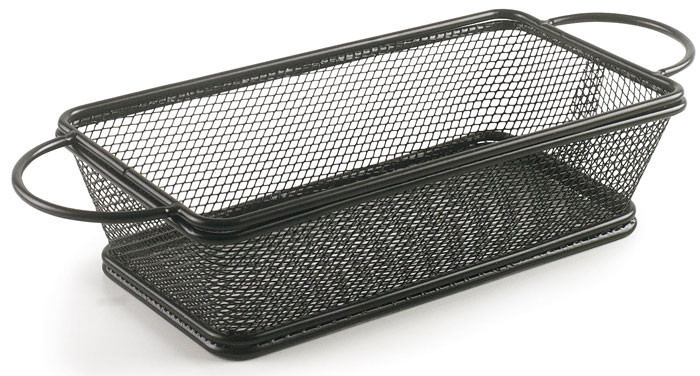 Cestillo rectangular con asas BLACK de Lacor