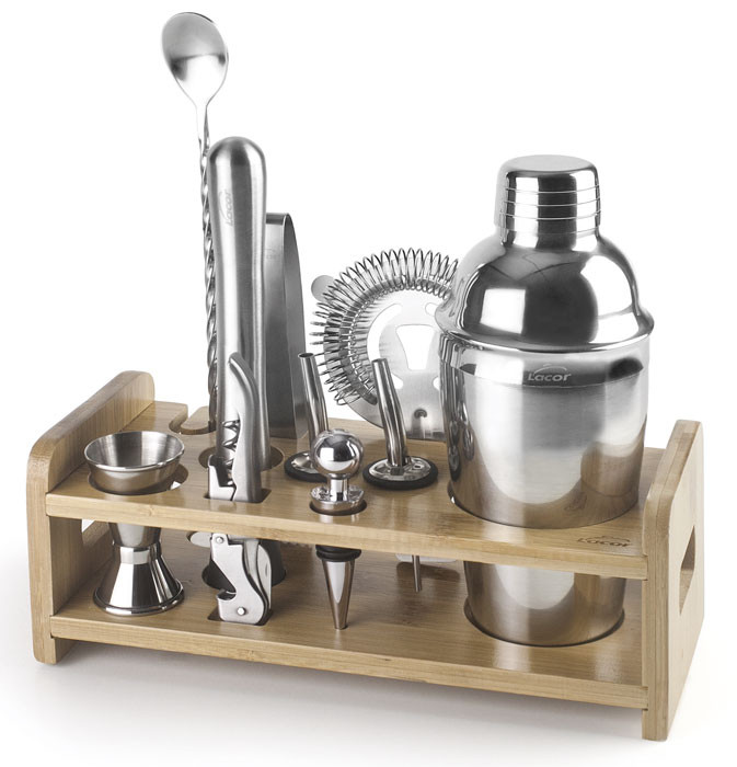Juego de utensilios de coctelería INOX de Lacor