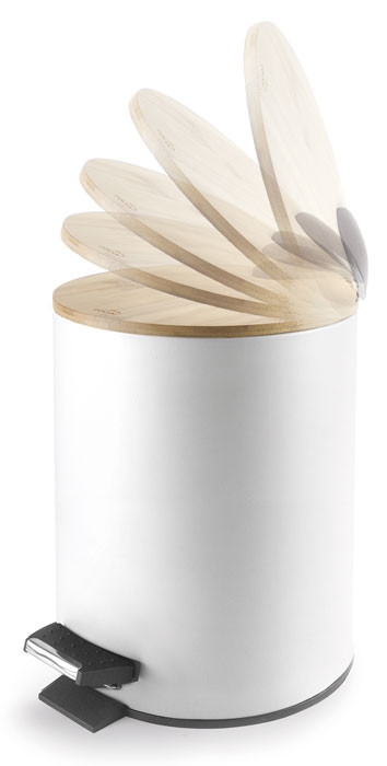 Papelera con pedal NATURE WHITE de Lacor