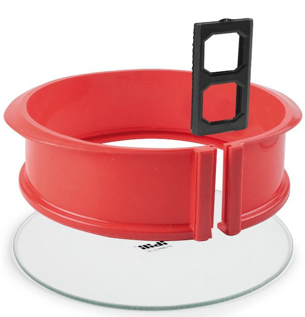 Molde desmontable redondo con base de cristal de Ibili