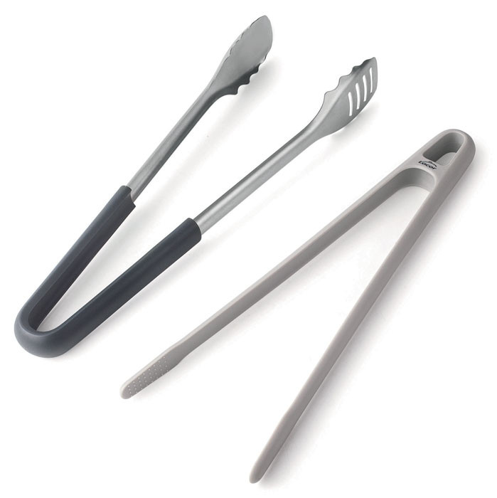 Pinza DUPLO acero y silicona de Lacor