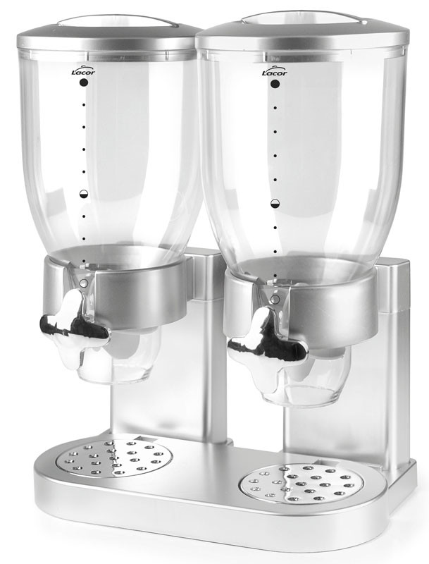 Dispensador de cereales doble con base 7 L de Lacor