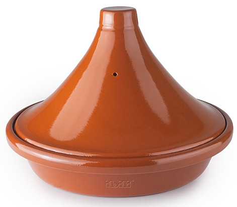 Tajine NATURAL MARRÓN barro esmaltado de Ibili