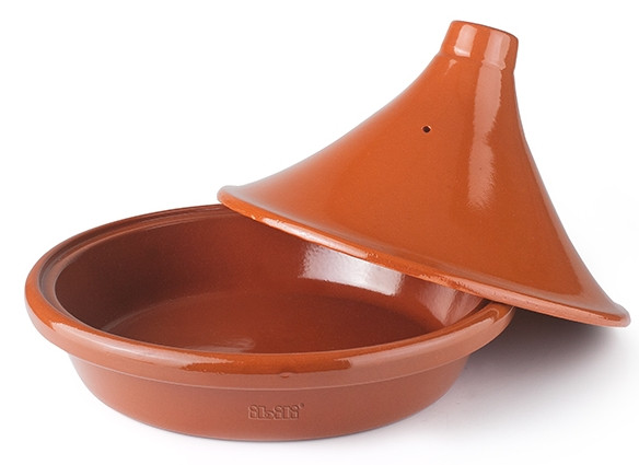 Tajine NATURAL MARRÓN barro esmaltado de Ibili