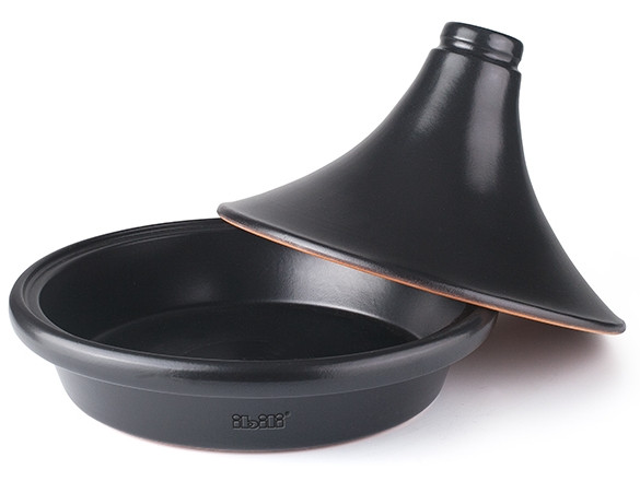 Tajine NATURAL NEGRO barro esmaltado de Ibili