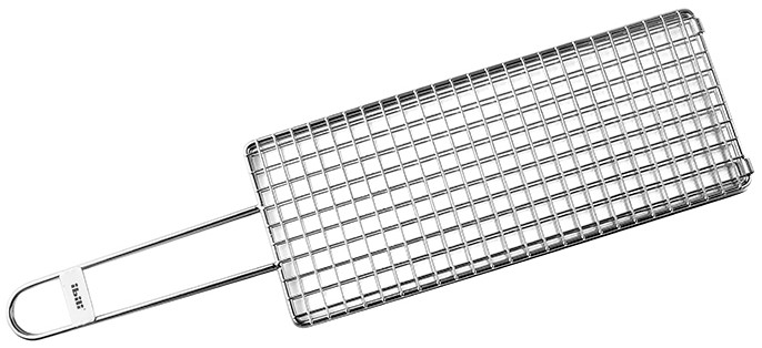 Parrilla doble 12 kokotxas/espárragos 30x20 cm de Ibili