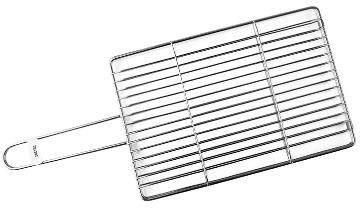 Parrilla doble 12 kokotxas/espárragos 30x20 cm de Ibili