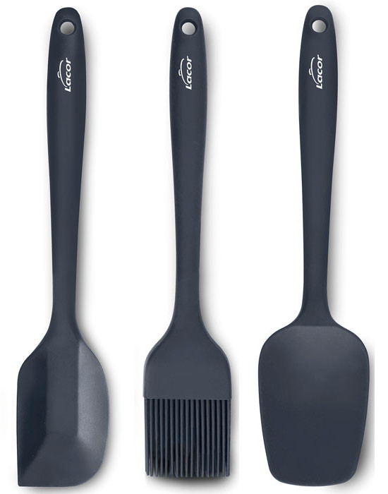 Set 3 utensilios de silicona GREY de Lacor