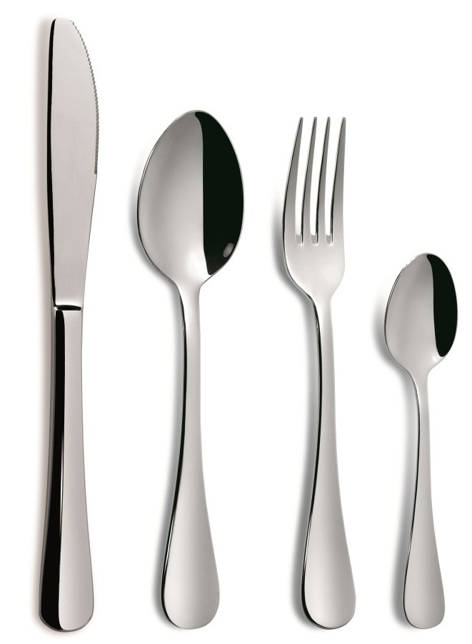 Estuche 24 piezas cubertería NORTH M acero 18/10 2.5 mm de Comas