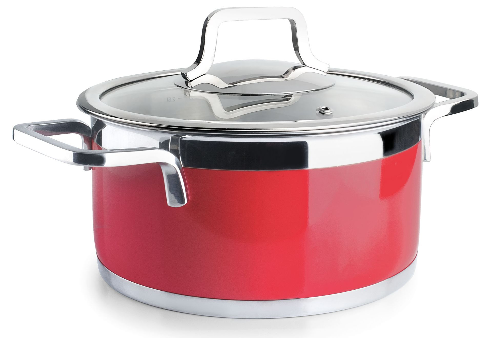 Cacerola BUFFET RED acero 18/10 de Lacor