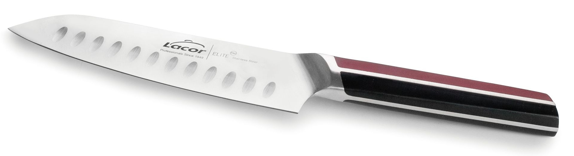 Cuchillo Santoku ELITE inoxidable de Lacor