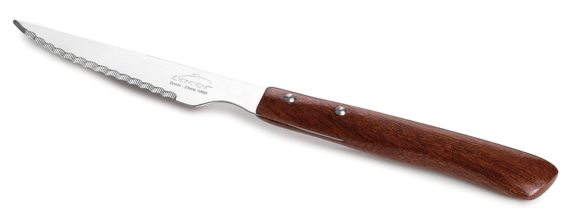 Set de 6 cuchillos chuleteros mango de madera de Lacor