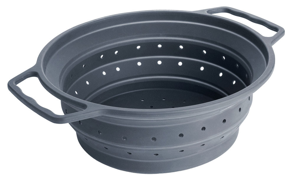 LACOR escurridor plegable silicona con refuerzo de acero