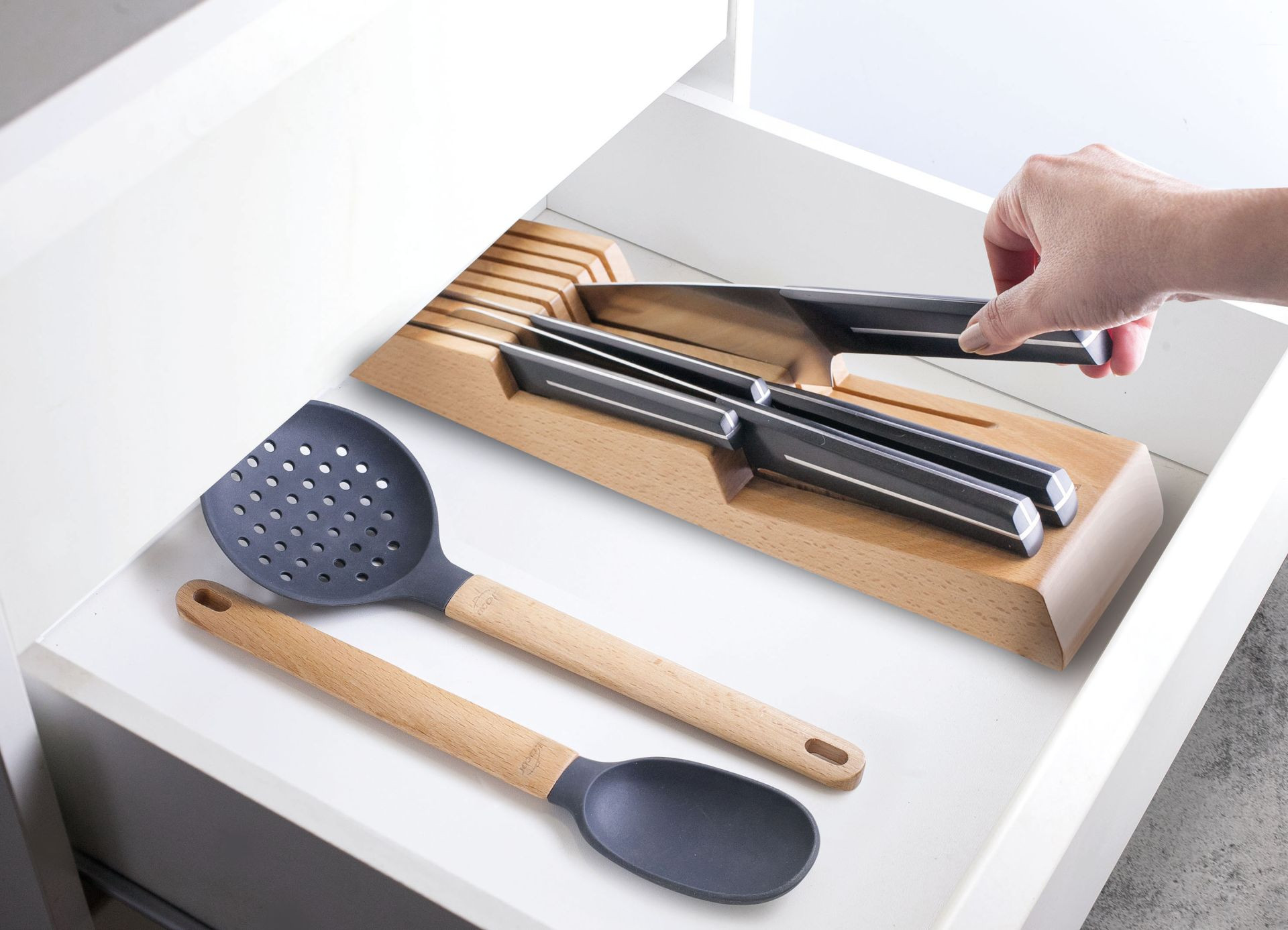 LACOR organizador de cuchillos COMPACT 8 huecos 39049