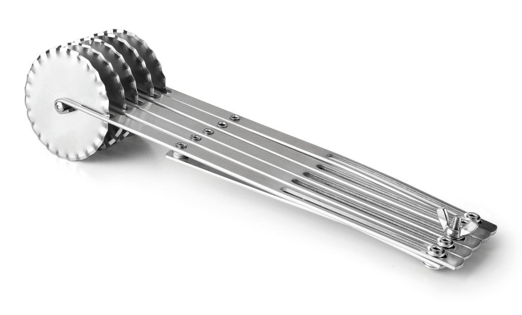 LACOR cortapastas rizado extensible acero inoxidable 5 ruedas