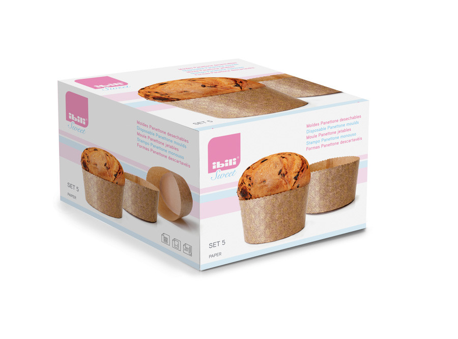 Molde Panettone Desechable (5 uds.)
