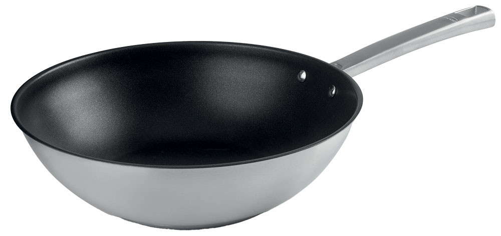 LACOR wok antiadherente FOODIE acero 18/10 apto para inducción 45828