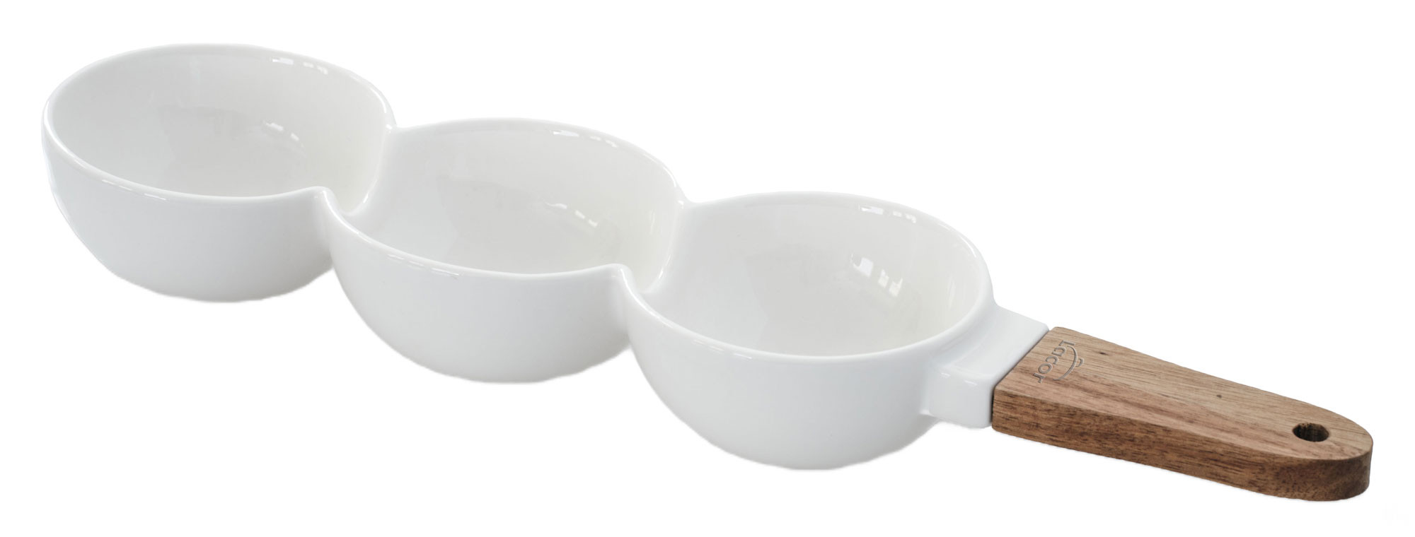 LACOR bandeja de presentación OLIVE porcelana 19x9 cm 61244
