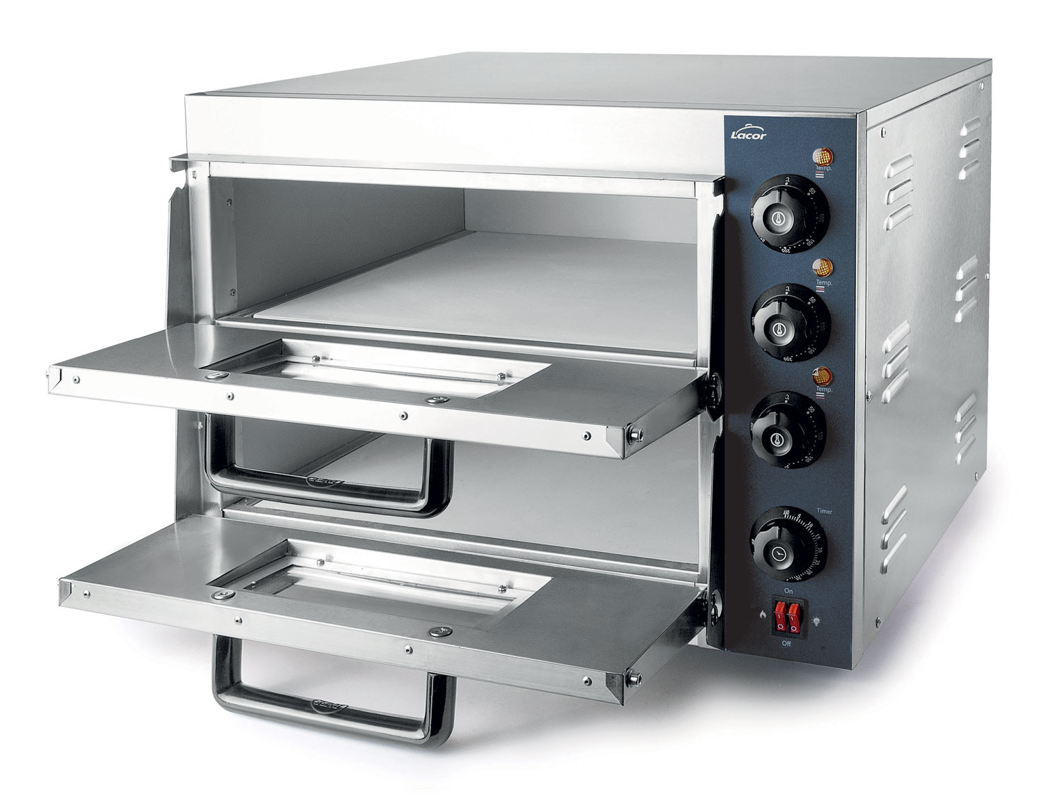 LACOR horno pizza LECCO fondo piedra 2000W hasta 300ºC 69632