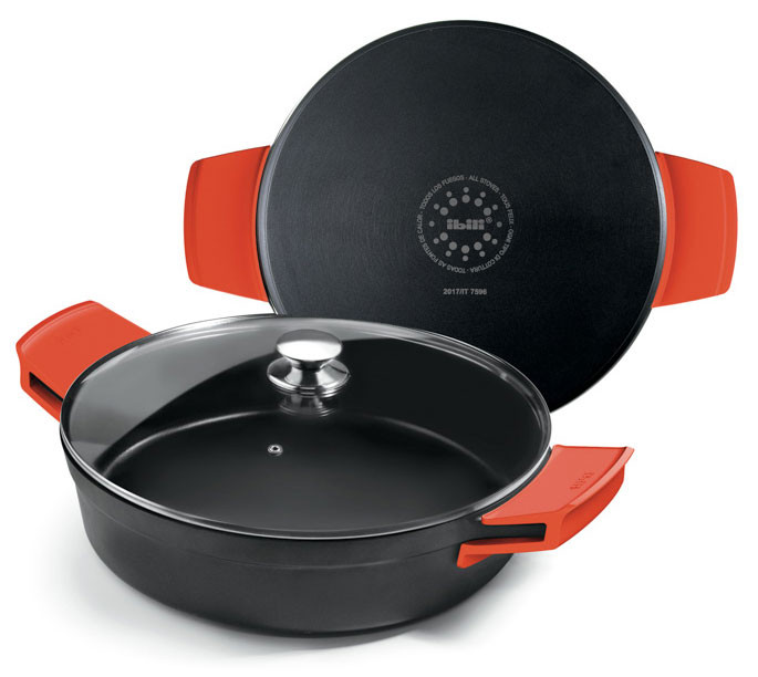 IBILI guisera antiadherente con tapa EXCELLENT TITANIO aluminio fundido
