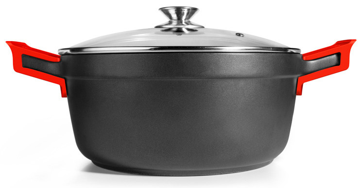 IBILI cacerola antiadherente con tapa EXCELLENT TITANIO aluminio fundido