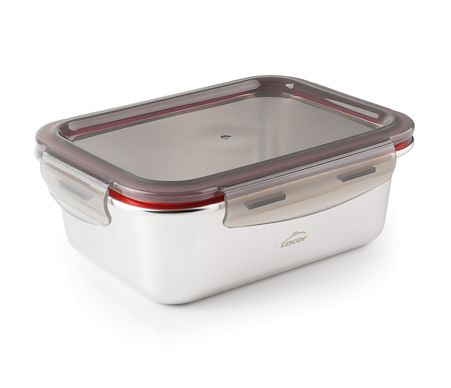 LACOR recipiente rectangular bajo ECOINOX acero 18/10 820 ml