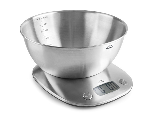 LACOR báscula con bol extraíble JUST 1.8 L hasta 5 kg 61727
