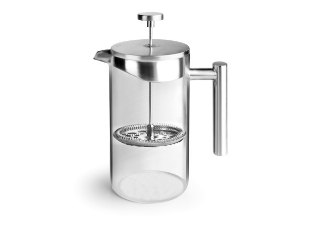 LACOR cafetera francesa acero inoxidable 18/10 doble pared 8 tazas