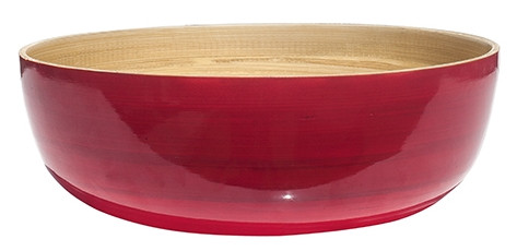 IBILI set 6 fuente bambú MOSTAZA BRILLO 25 cm 2.5 L 590101