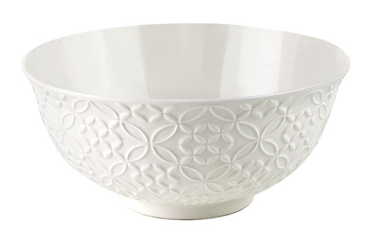 IBILI set 6 boles gres esmaltado JARDÍN WHITE 16 cm 700 ml 687900