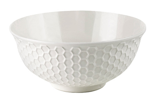 IBILI set 6 boles gres esmaltado JARDÍN WHITE 16 cm 700 ml 687900