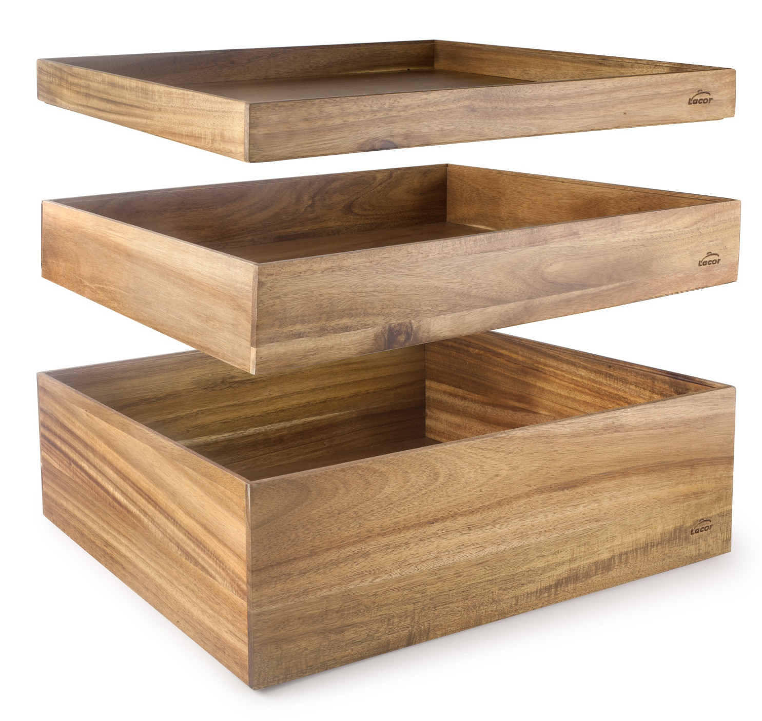 LACOR caja NORD BUFFET GN 1/1 de acacia para hostelería