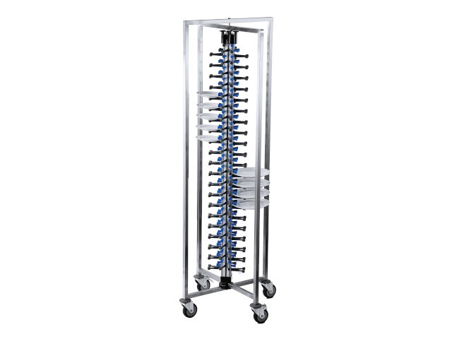 LACOR carro portaplatos 84 platos hasta 32cm acero inoxidable 18/10 y aluminio