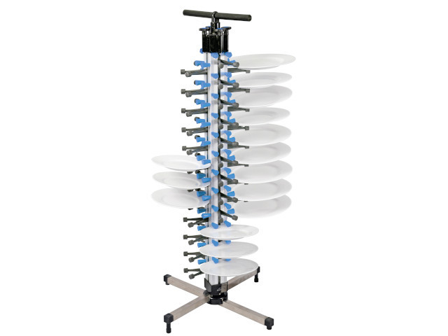 LACOR soporte portaplatos 48 platos hasta 32cm aluminio y caucho