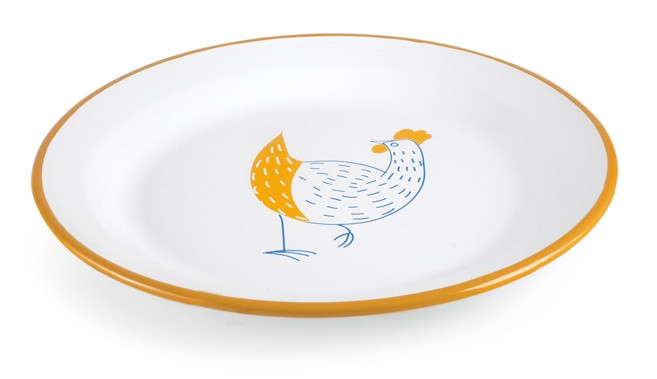 IBILI set 6 bandeja redonda aves GASTRODESSIN acero esmaltado 28 cm