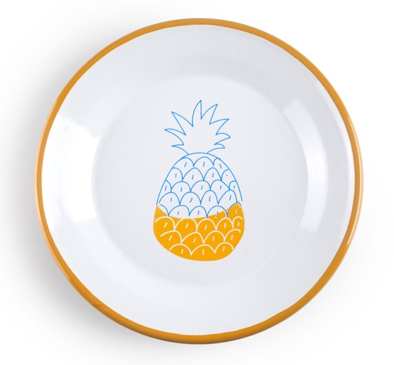 IBILI set 6 plato para postre GASTRODESSIN acero esmaltado 18 cm