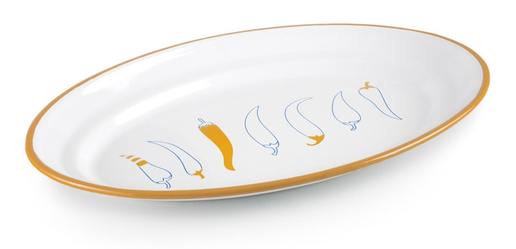 IBILI set 6 bandeja redonda aves GASTRODESSIN acero esmaltado 28 cm