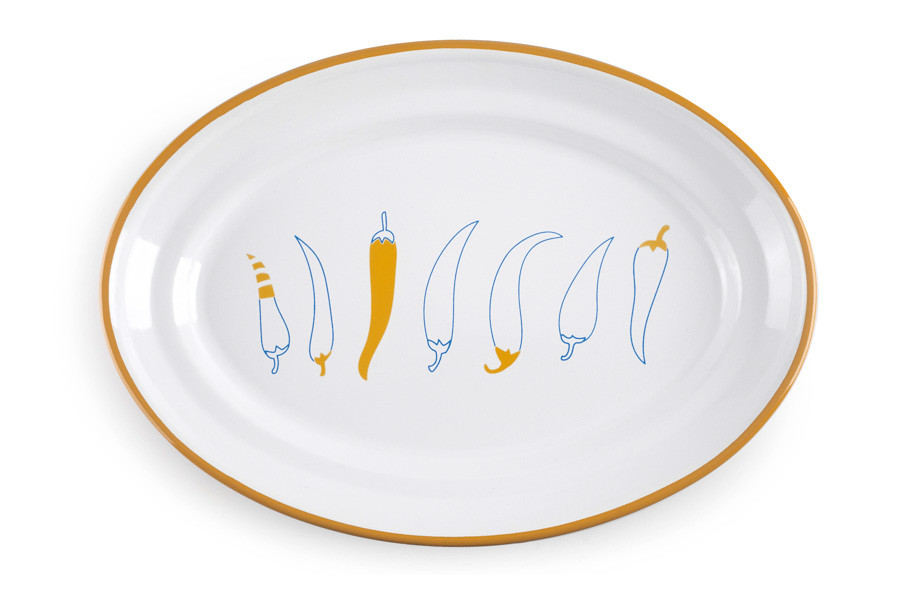 IBILI set 6 bandeja redonda aves GASTRODESSIN acero esmaltado 28 cm