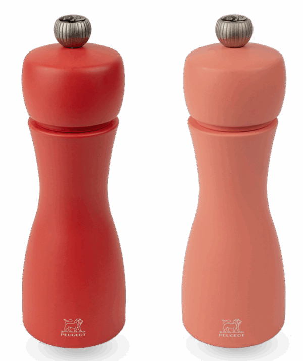 PEUGEOT dúo de molinillos sal+pimienta TAHITI FIRE 15 cm