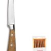 COMAS set 6 cuchillos chuleteros MONTBLANC estuche madera